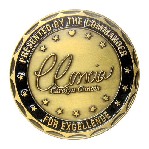 446 AES Commander Challenge Coin