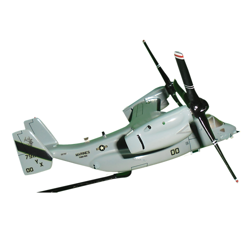 MV-22 VMM-166 Osprey Custom Airplane Model Briefing Sticks - View 3