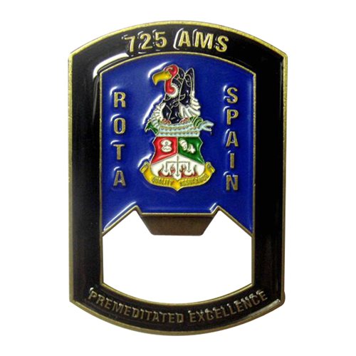 725 AMS Quality Assurance Bottle Opener Challenge Coin - View 2