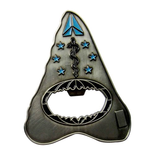 45 OMRS Shark Tooth Commander Bottle Opener Challenge Coin - View 2