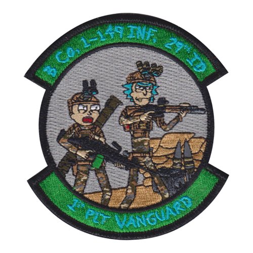 B Co 1-149 INF 29 ID 1 PLT Vanguard Rick and Morty Patch