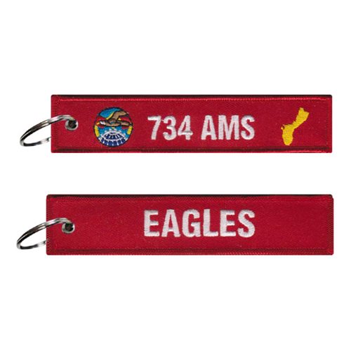 734 AMS Eagles Red Key Flag