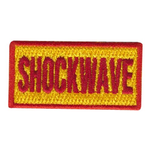 Shockwave Yellow Memorial Pencil Patch