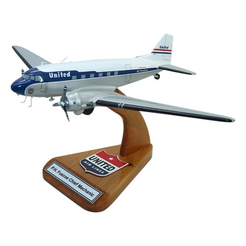United Airlines DC-3 Custom Aircraft Model