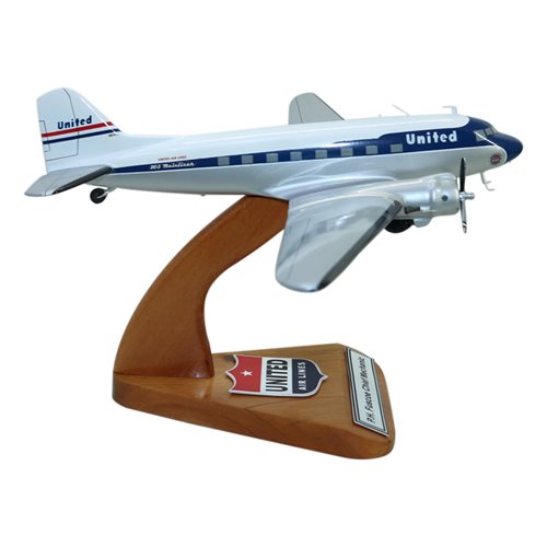 United Airlines DC-3 Custom Aircraft Model - View 4
