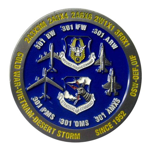 301 AMXS Anniversary Challenge Coin - View 2
