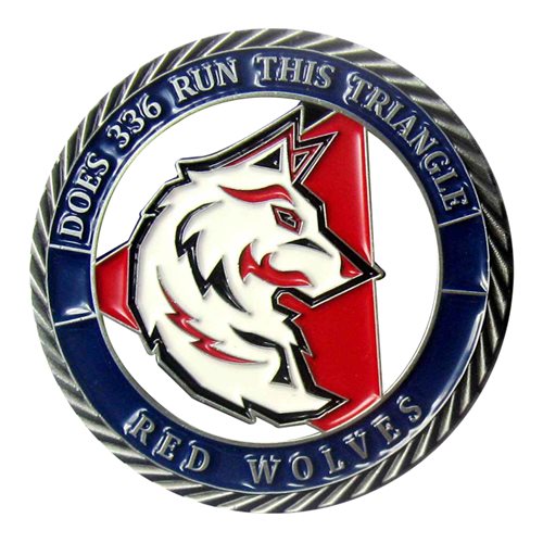 336 TRS Red Wolves Challenge Coin