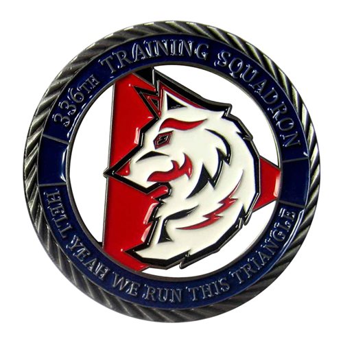336 TRS Red Wolves Challenge Coin - View 2