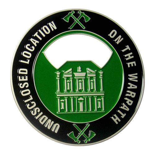 335 EFGS Warpath Bottle Opener Challenge Coin - View 2