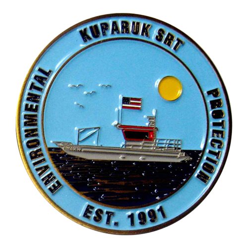 Kuparuk Spill Response Team Challenge Coin - View 2