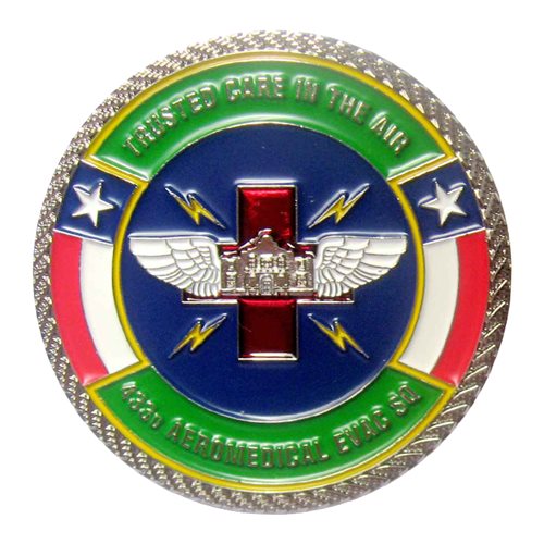 433 AES Commander Challenge Coin - View 2
