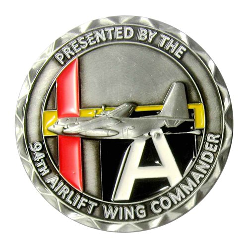 94 AW Silver Commander Challenge Coin