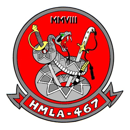 HMLA-467 AH-1 Super Cobra Custom Airplane Model Briefing Stick