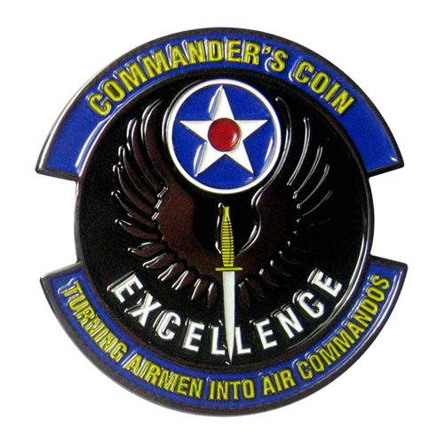 371 SOCTS Scientia Invictus Commander Challenge Coin - View 2