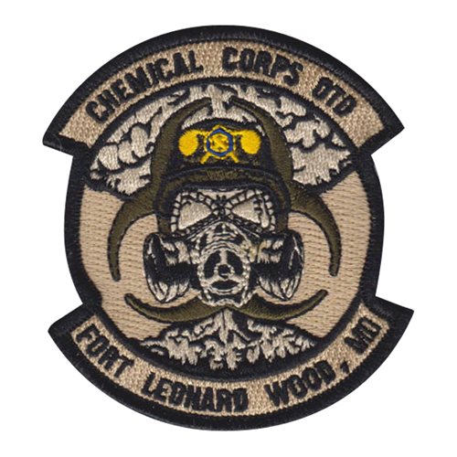 84 Chemical Battalion Military Chemical Corps OTD Skull Patch