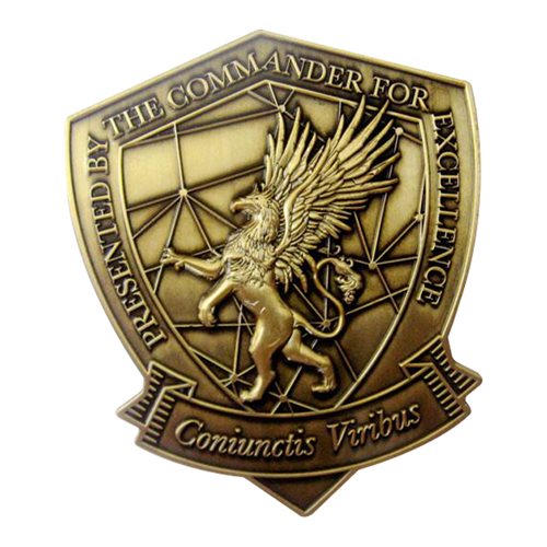 387 AES Commander Challenge Coin - View 2