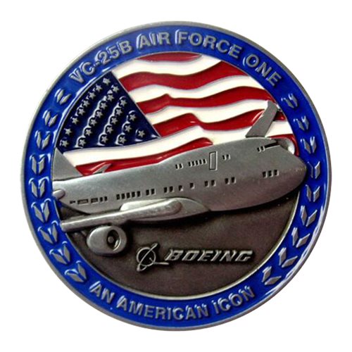 VC 25B Air Force One Challenge Coin