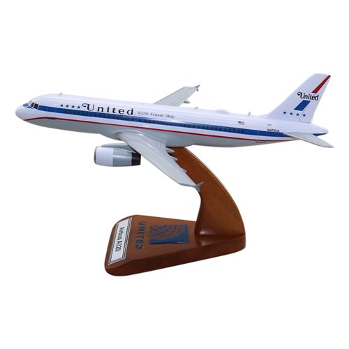 United Airlines Airbus A320-200 Custom Airplane Model  - View 2
