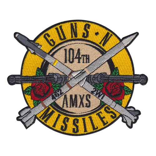 104 AMXS Guns N Missiles Patch