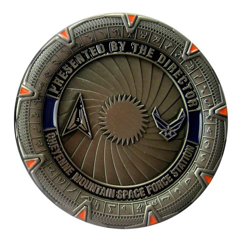 Cheyenne Mountain Complex Director Challenge Coin - View 2