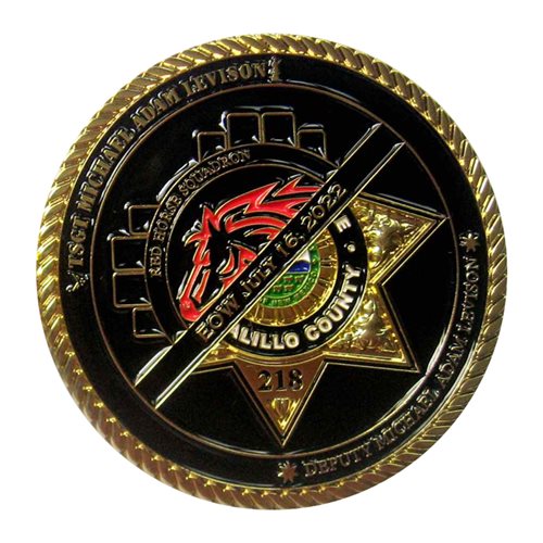 250 IS Red Horse Squadron Commemorative Challenge Coin - View 2