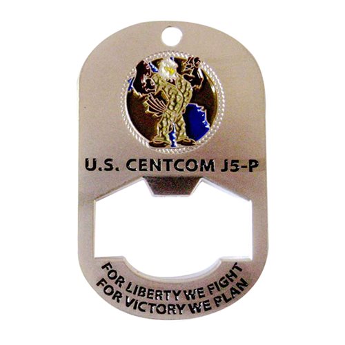USCENTCOM J5-P Bottle Opener Coin