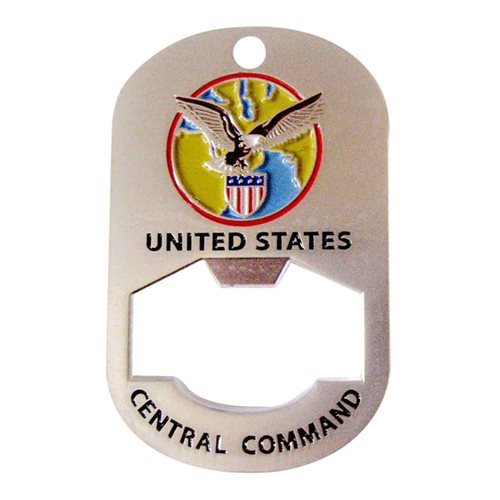 USCENTCOM J5-P Bottle Opener Coin - View 2