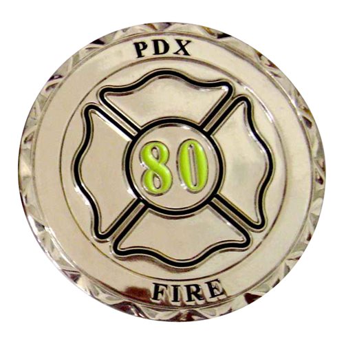 Portland Airport Fire and Rescue Challenge Coin - View 2