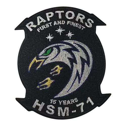 HSM-71 Raptors 15 Years Patch