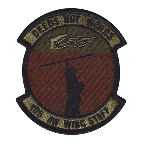 105 AW Wing Staff Agencies Deeds Not Words OCP Patch