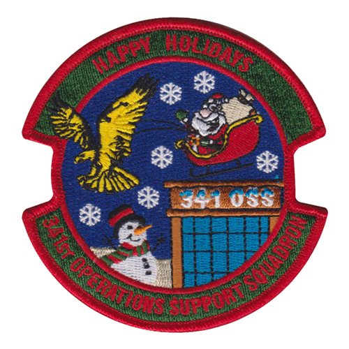 341 OSS Happy Holidays Morale Patch