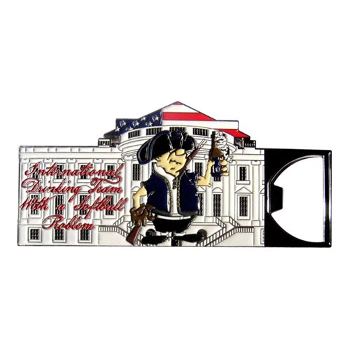 Guzzlers DC softball club Bottle Opener Challenge Coin  - View 2