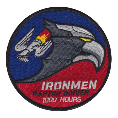 71 FS Ironmen Raptor Driver 1000 Hours Patch