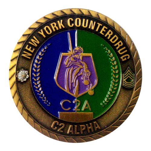 New York Counterdrug Task Force C2A Challenge Coin - View 2
