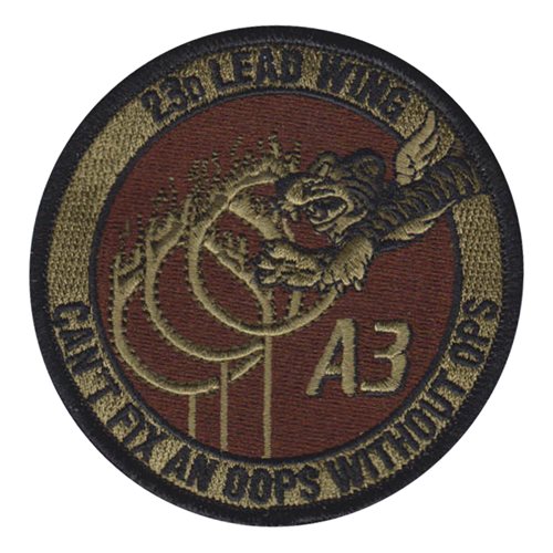 23 WG A-Staff Flaming Hoops OCP Patch