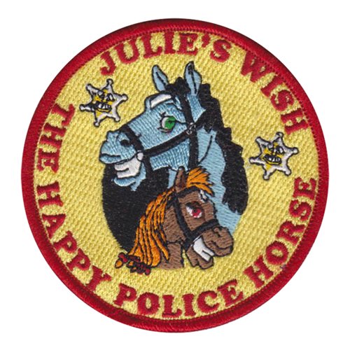 The Happy Police Horse Patch