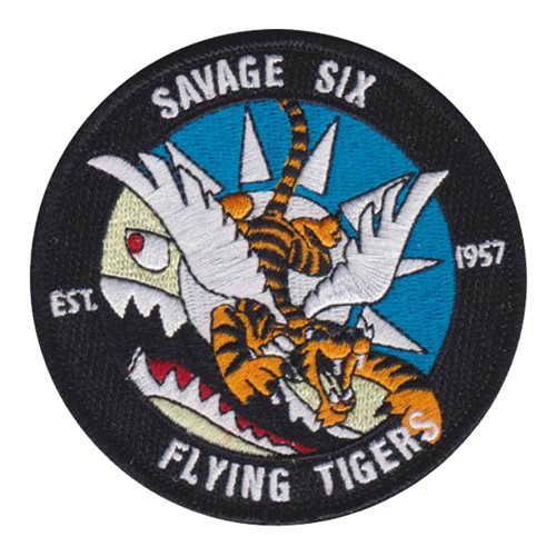 Texas A&M University Corps of Cadets Squadron 6 Flying Tigers Patch