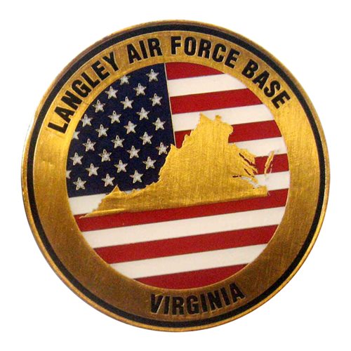 Minority Air Force Officers Langley AFB Challenge Coin - View 2