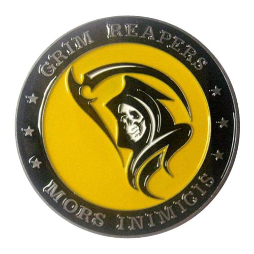 493 FS Grim Reapers Mors Inimicis Challenge Coin