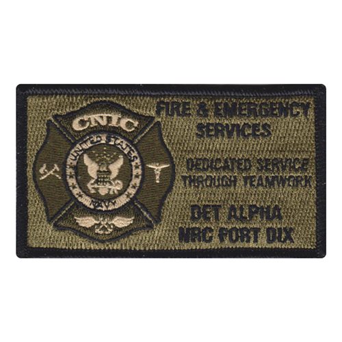NRC Fort Dix Det A Fire & Emergency Services NWU Type III Patch