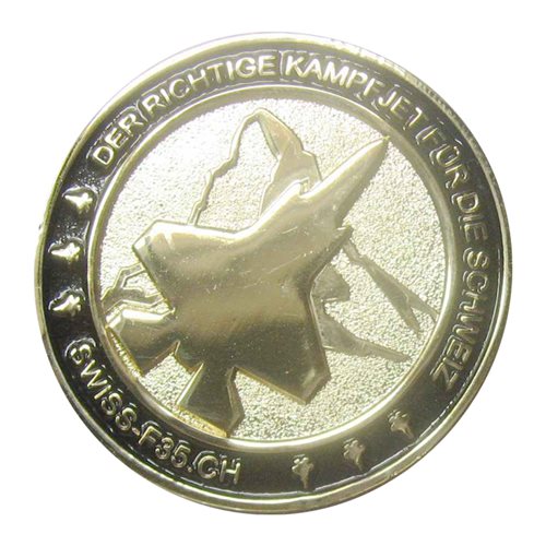 Swiss F-35 CH Challenge Coin