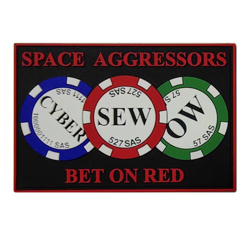 527 SAS Bet On Red PVC Patch