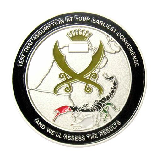 386 ECS Honey Badger Commander Challenge Coin