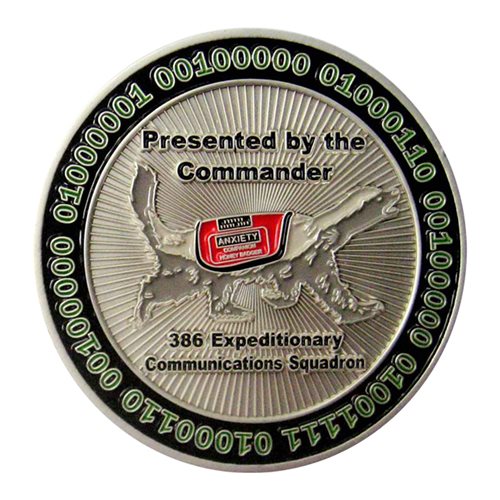 386 ECS Honey Badger Commander Challenge Coin - View 2