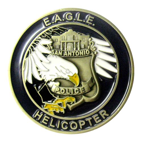 San Antonio Police Raven Team Challenge Coin