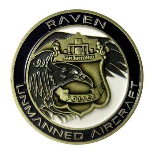 San Antonio Police Raven Team Challenge Coin - View 2