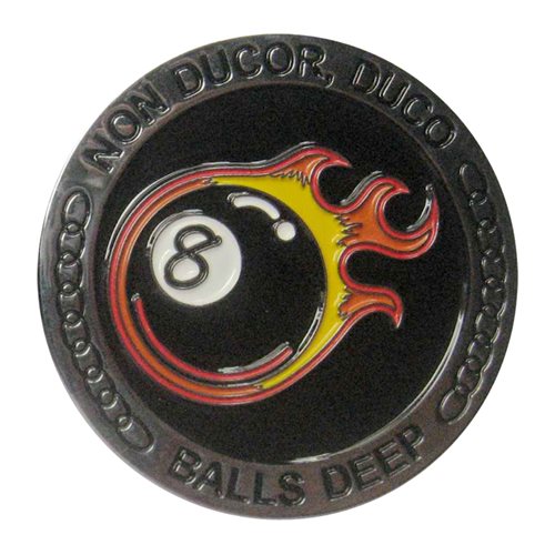 USNA 8th Company Balls Deep Challenge Coin - View 2