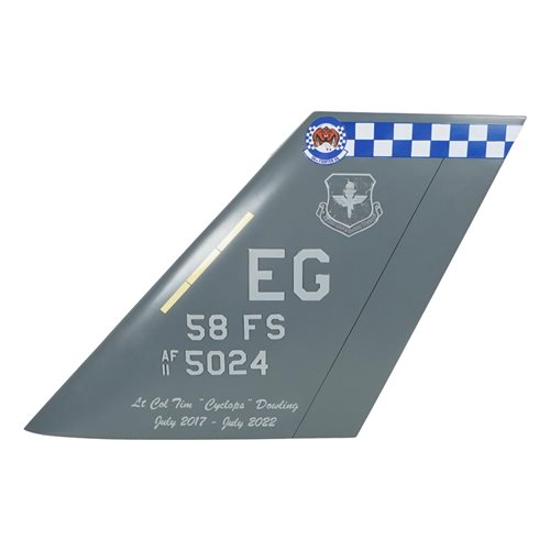 58 FS F-35 Airplane Tail Flash 