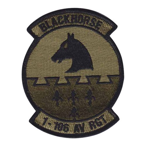 1-106 Aviation Regiment Blackhorse OCP Patch