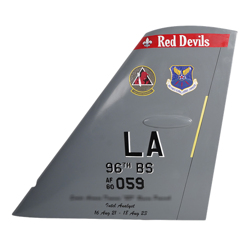 96 BS B-52H Stratofortress Custom Airplane Tail Flash - View 2